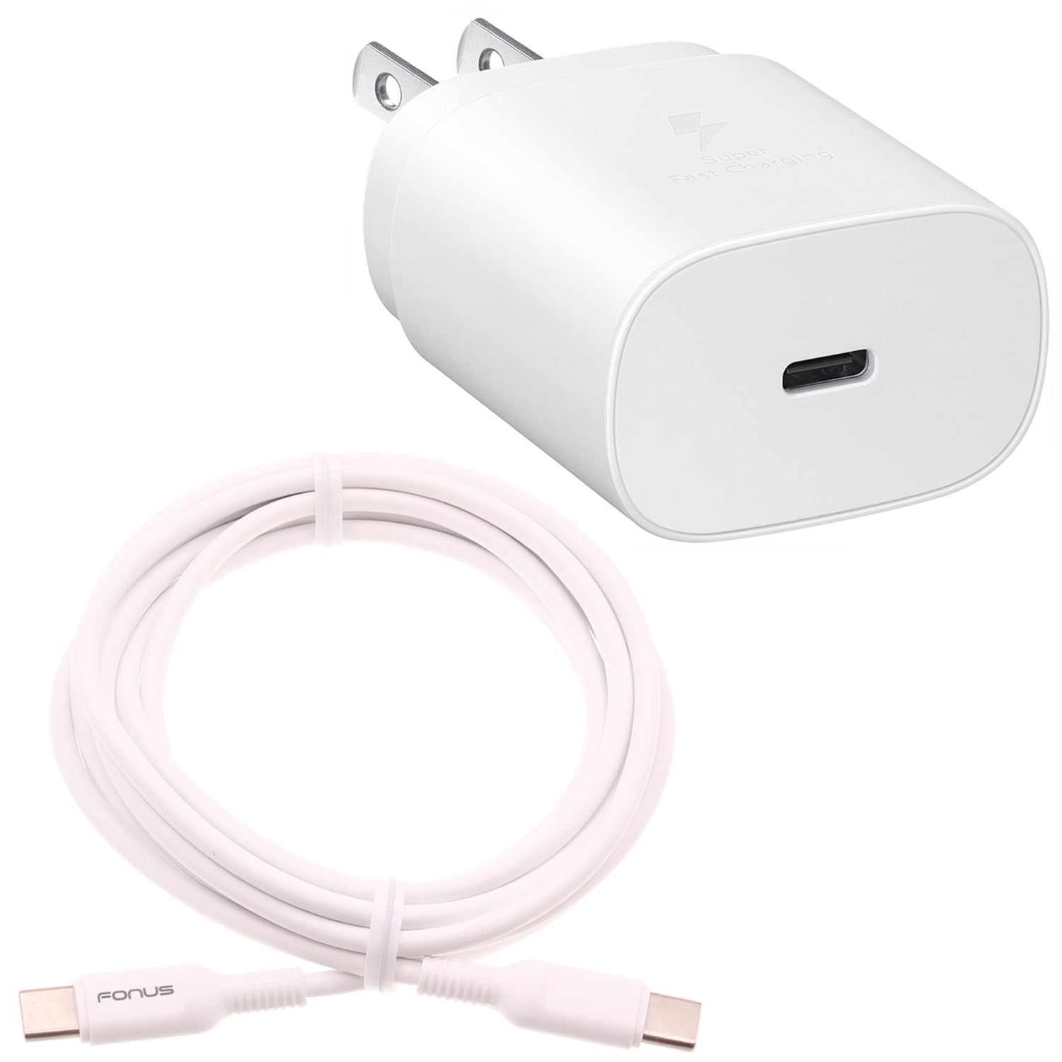 25W Fast Home Charger for Nokia G90/G100/G300/G310 5G - PD Type-C 10ft USB-C Cable Quick Power Adapter for Nokia G90/G100/G300/G310 5G