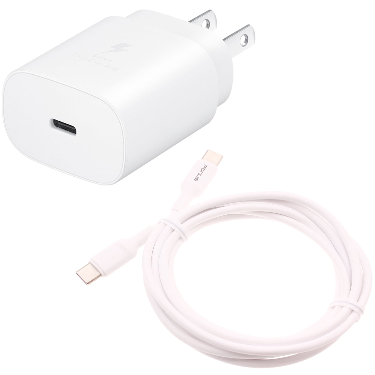 25W Fast Home Charger for Nokia XR20/XR21 - PD Type-C 6ft USB-C Cable Quick Power Adapter Travel for Nokia XR20/XR21