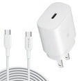 thumbnail image 1 of 25W Fast Home Charger for OnePlus Open, Pad (2023) - PD Type-C 6ft USB-C Cable Quick Power Adapter for OnePlus Open, Pad (2023), 1 of 8