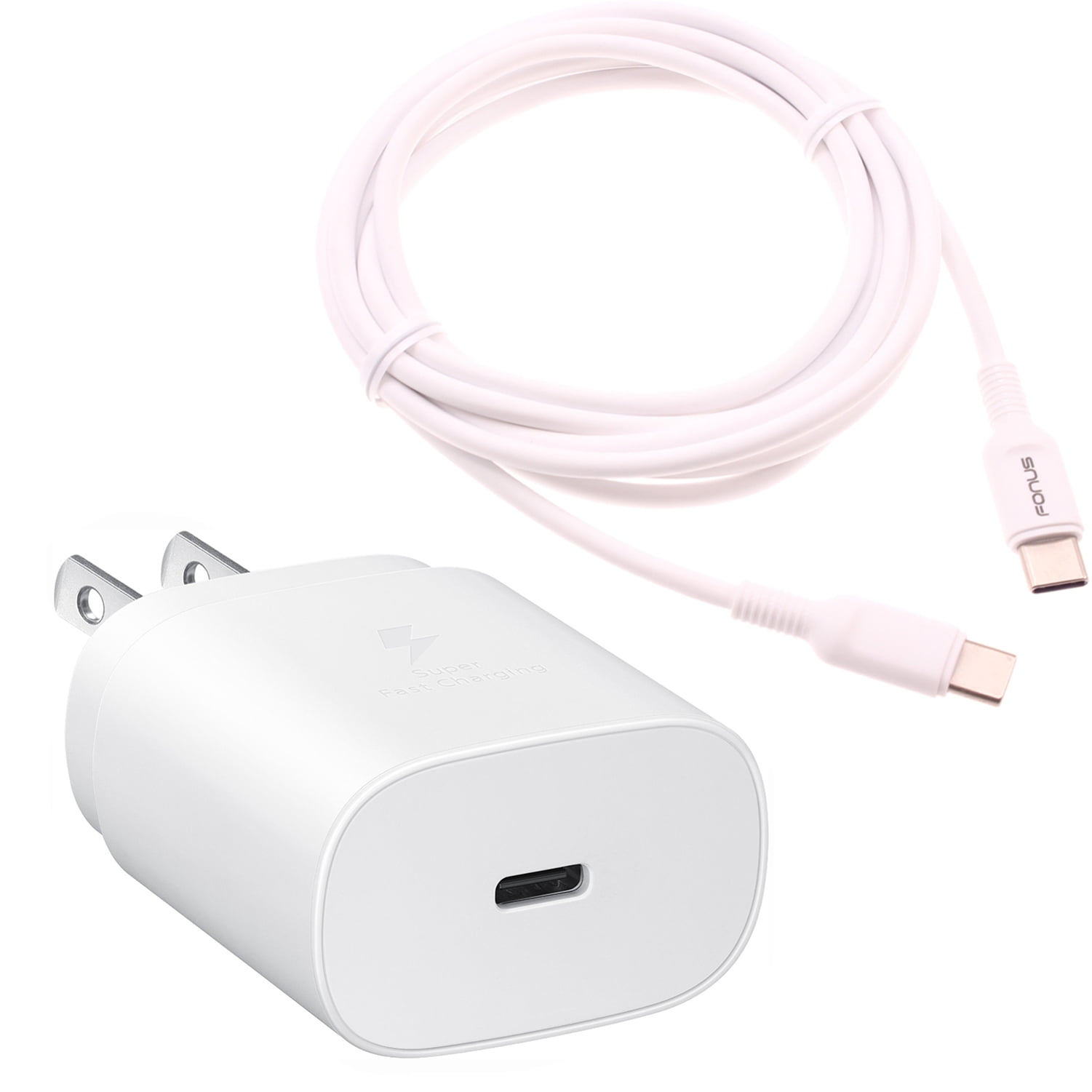25W Fast Home Charger for Samsung Galaxy S24/Ultra/Plus Phone - PD Type-C 6ft USB-C Cable Quick Power Adapter Travel for Galaxy S24/Ultra/Plus