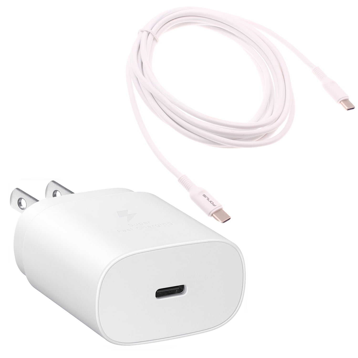 25W Fast Home Charger for Samsung Galaxy Tab S9 FE/Plus - PD Type-C 10ft USB-C Cable Quick Power Adapter for Galaxy Tab S9 FE/Plus