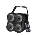 thumbnail image 1 of 25W Four Eyes LED Flat Par 4x8w RGBW 4IN1 Color Lighting DMX512 For Disco DJ Projector Machine Party Decoration Purple Remote ,Easy to Carry, 1 of 4