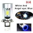 thumbnail image 1 of 25W H4 HB2 9003 Motorcycle LED Headlight Kit Hi/Lo Power Bulb With Angel Eyes, 1 of 13