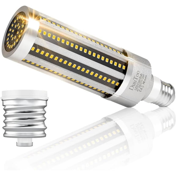 25W LED Corn Bulb 300Watts Equivalent 4434Lumens Super Bright E26 Light Bulbs 3000K Warm White Lamp E39 Large Mogul Base AC100-277V Commercial Lighting for Home Porch Patio Courtyard Alleyways