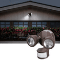 thumbnail image 1 of 25W LED Flood Security Light with Motion Sensor, Dusk to Dawn, 30°-80° Beam Angle Adjustable, 5000K Daylight, ETL Listed, Bronze, 1 of 8