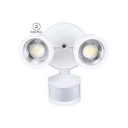 25W LED Security Lights, Dual-Head Motion Sensor Outdoor 30 -80  Beam Angle Adjustable LED Flood Lights, 5000K Daylight