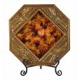thumbnail image 1 of 25W Lighted Plate With Painted Glass, Anitque Bronze, 1 of 1