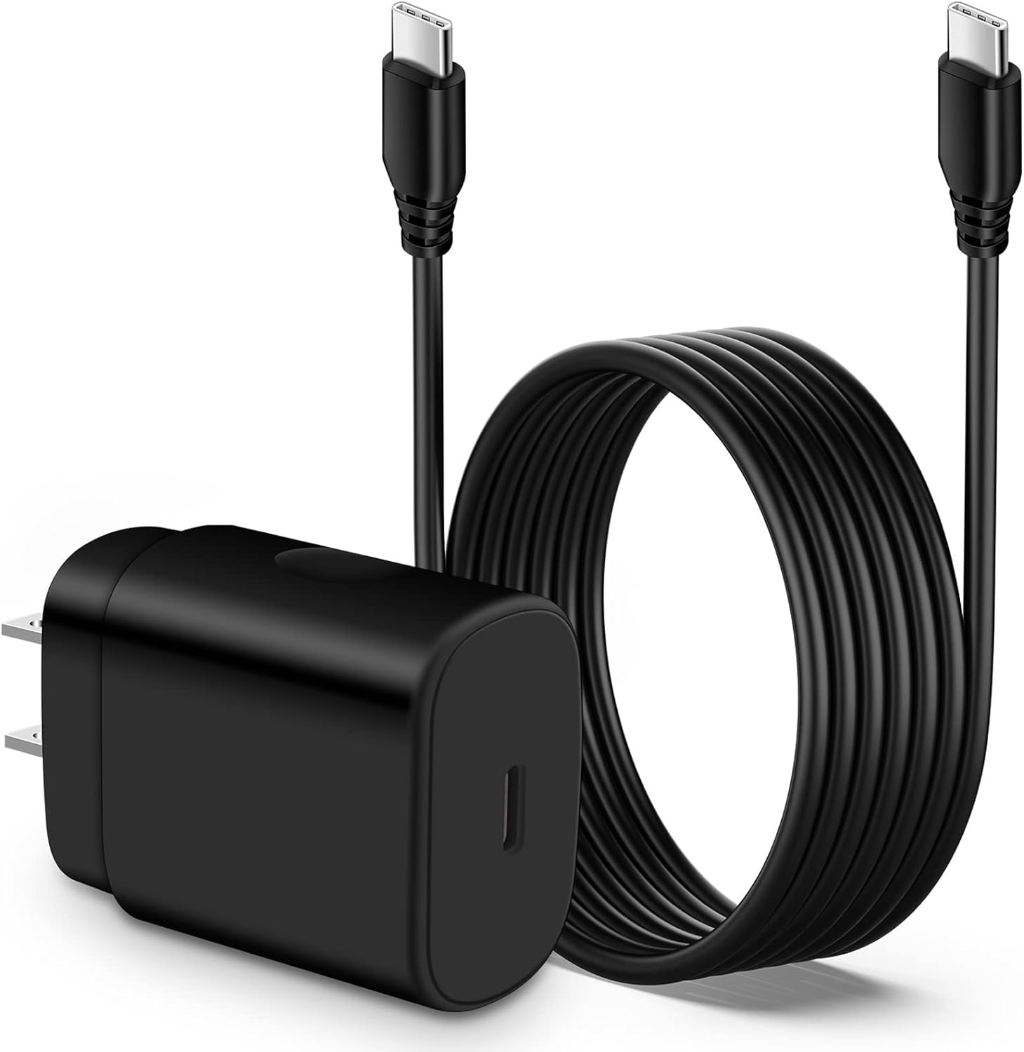 25W Samsung Fast Type C Charger for Samsung Galaxy S24 Ultra A54 5G A15 5G A14 A13 A24 A53 A03s A23 A04s A33 S24 S23 S22 S21 S20, Z Flip 5 Z Fold 5,10FT 60W C to C Cable Fast Charging Block Phone Cord