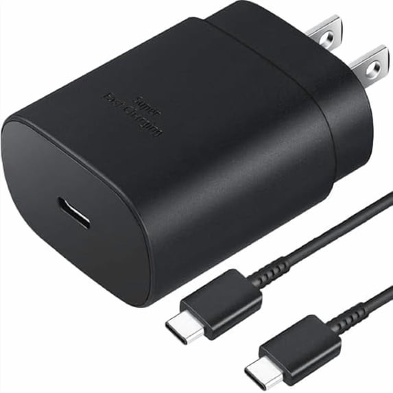 Usb Power Socket Adapter 25W USB‑C Super Fast Wall Charger Power Adapter for Samsung Galaxy S25 ...