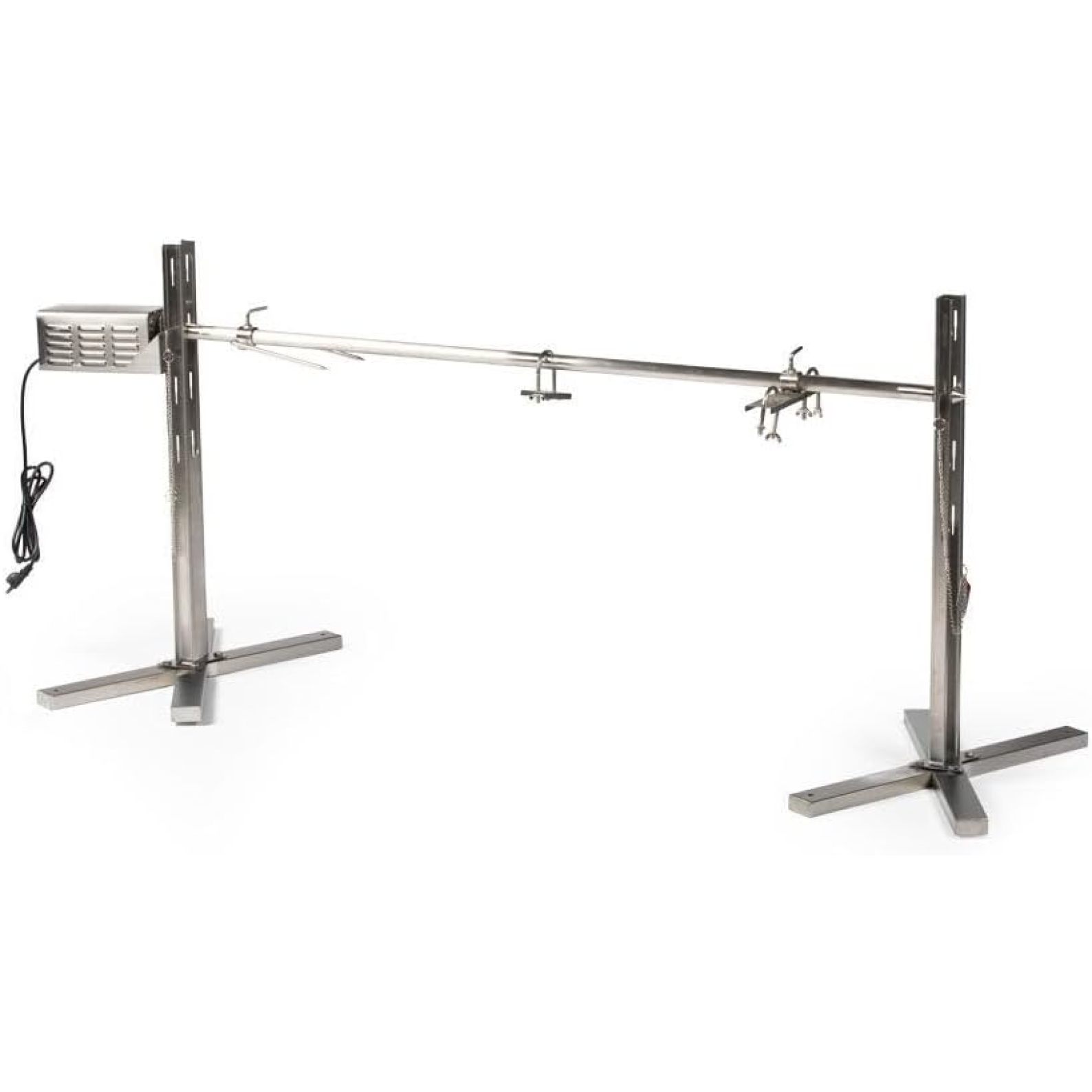 25W Tripod Rotisserie Roaster Stand, Rated 125 LB, Adjustable Height