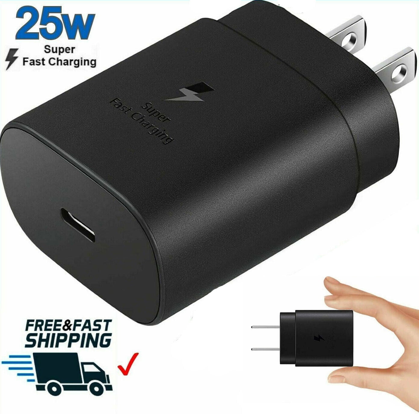 25W Type USBC Super Fast Wall Charger Adapter For Samsung Galaxy S22