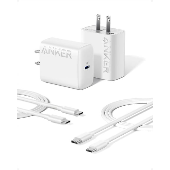 25W USB-C Super Fast Charger, Anker Charger (Non-Foldable) with USB-C Cable