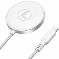 thumbnail image 1 of 25W Fast Wireless Charging Pad,Magnetic Wireless Charger Compatible with iPhone 17/16/15/14/13/12 Series & AirPods 4/3/2 Pro Portable Phone Charger with 3.3ft Cable (Adapter NOT Included), 1 of 11