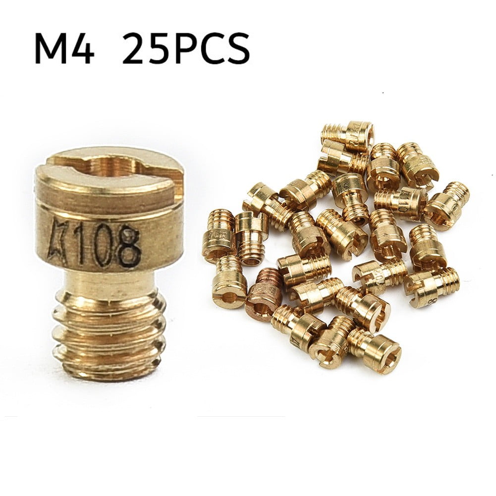 25X M4 Carburetor Jets 55-115 For Puch Maxi Bing Hercules 4Mm Jet Set