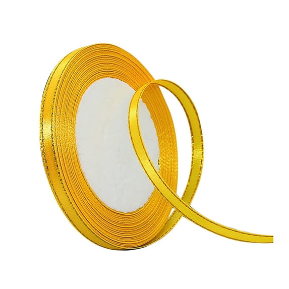 25YD Satin Ribbon 6mm Fabric Gift Ribbon For Wedding Christmas Birthday Gift/ Handmade DIY satin ribbon gold edge silk ribbon flower decoration ribbon gift wrapping ribbon yellow