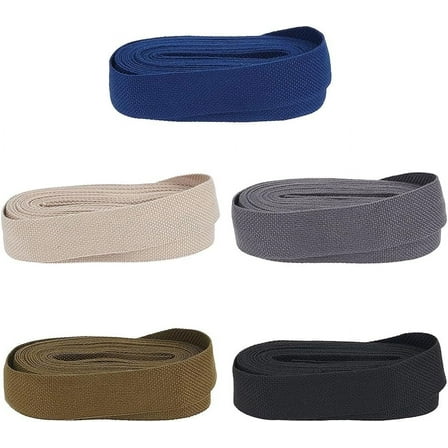 25Yards Cotton Webbing Strap 1 Inch Wide Heavy Cotton Webbing Fabric Ribbon Trim Natural Heavy Duty Style Flat Polyester Bands