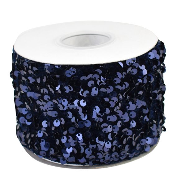 25Yards/Roll 75mm Colorful Sequin Velvet Sequin Ribbon Gift Wrapping DIY Craft Hair Bows Wedding Christmas Holiday Decoration