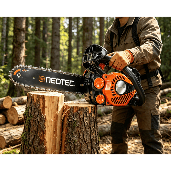 25cc Gas Chainsaw 12 Inch Gas Powered Chainsaws 2-Cycle Petrol Handheld Gasoline Chain Saw Power Saws for Cutting Wood Tree Trimming