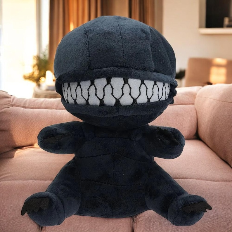 Peluche Xenomorph Alien Avec Bouche à Fermeture éclair - Figurine Douce Du Film, Environ 25cm, Pour Fans Et Enfants