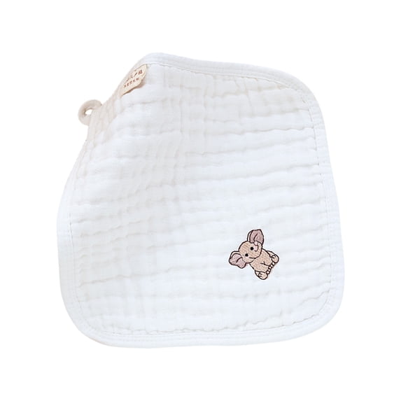 25cm Baby Square Towel Infants Saliva Towel, Toddler Drooling Towel 6 Layer Hand Washcloth Burp Cloths 1pc/5pcs