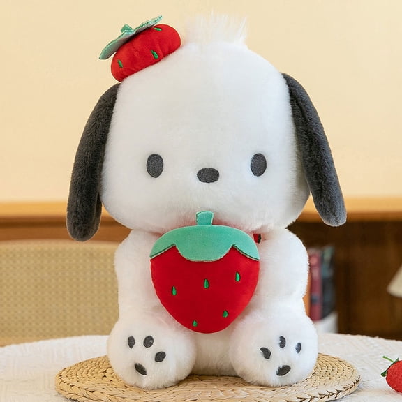 25cm Cute Melody Doll Fresh Strawberry Cinnamoroll Dog Series Pochacco Plush Toys Dolls Pillow Gifts