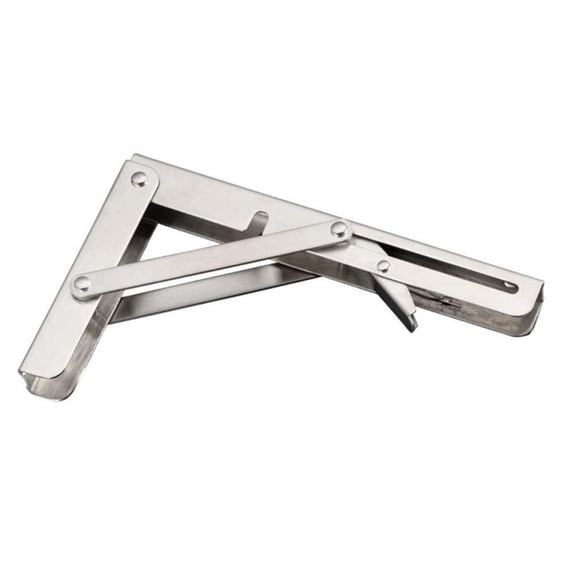 25cm Fold Down Steel Bracket Foldable Support Bracket Space Saving Bracket for Supporting Shelves in House Decors