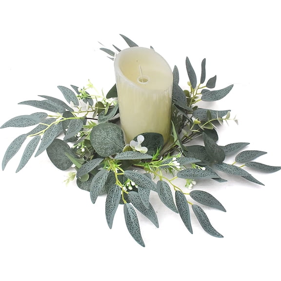 25cm Garlands Candlestick Silk Artificial Wreath For Candle Holder Window Props