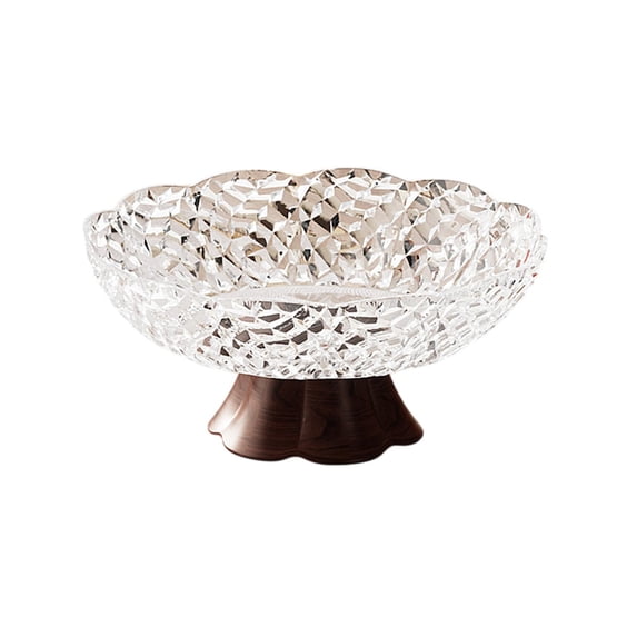 25cm Luxe Draining Fruit Bowl Set with Base, Upscale Household Living Room Coffee Table Snack Tray, Elegant Design for Fruit Display and Home Decor