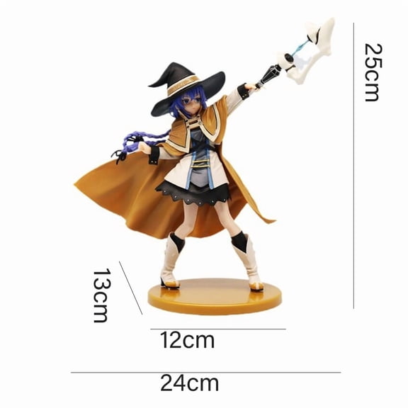 25cm Magician Roxy Migurdia Action Figure Mushoku Tensei：Jobless Reincarnation Anime Figure PVC Adult Collection Model Doll Toys