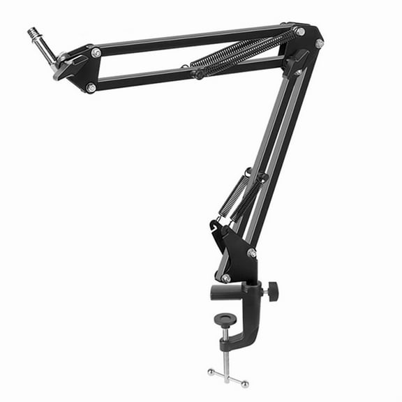 25cm Microphone Boom Arm with Tabletop Stand for Podcasting, Video Games, Radio and Studio Audio,D