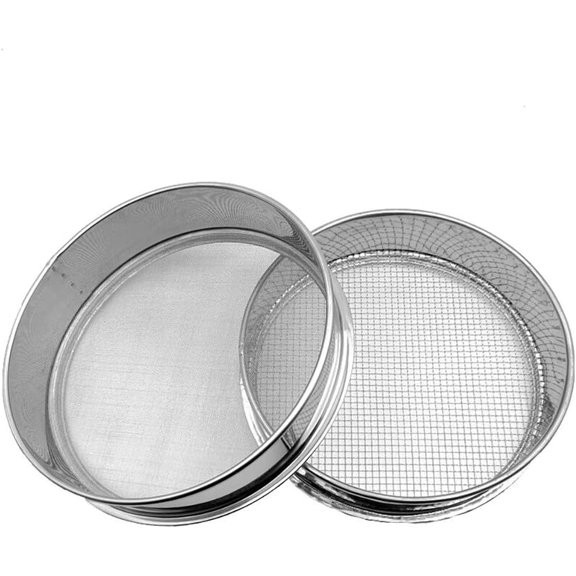 25cm Round 304 Stainless Steel Mesh Sieve Premium Flour Sifter for Baking Powder Filter Lab Kitchen Strainer 50