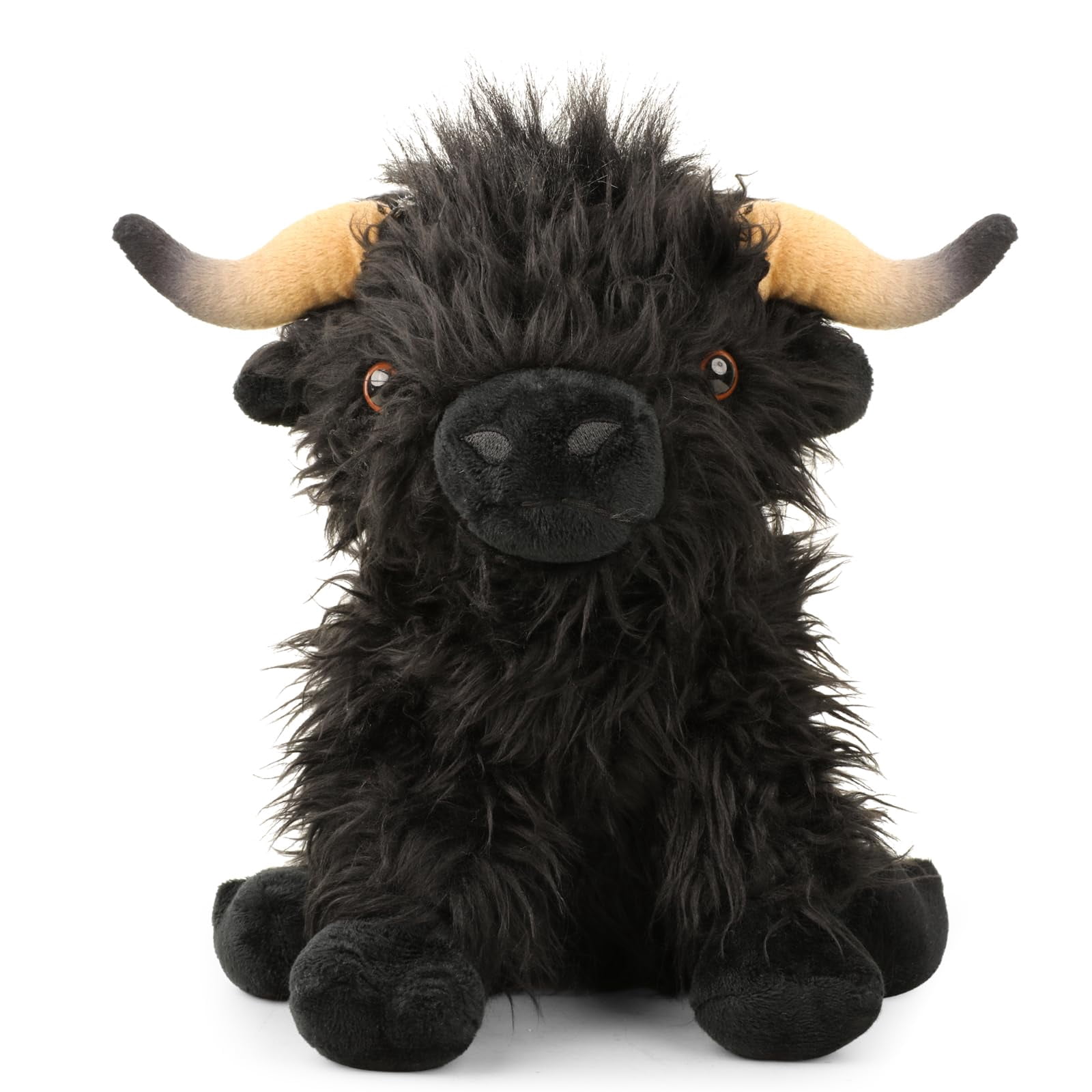 25cm Simulation Highland Cow Plush Animal Doll Soft Stuffed Highland ...
