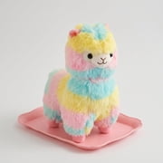 25cm Soft Rainbow Alpaca Plush Toy, Colorful Fluffy Llama Stuffed Animal, Cozy Cuddle Gift & Home Decor for Kids