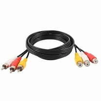25cm to 10m Length Gold Plated RCA Extension Cord 3 RCA Male to Female Audio Video Cable for TV DVD CD Players