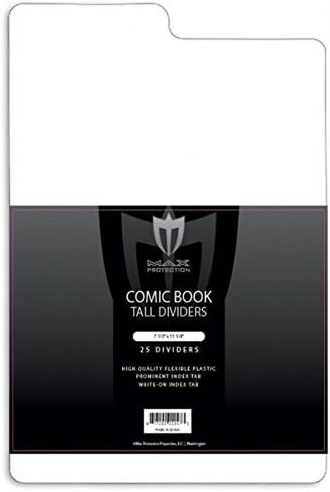 25ct Acid Free Tall Comic Book Dividers for Comic Book Storage Boxes