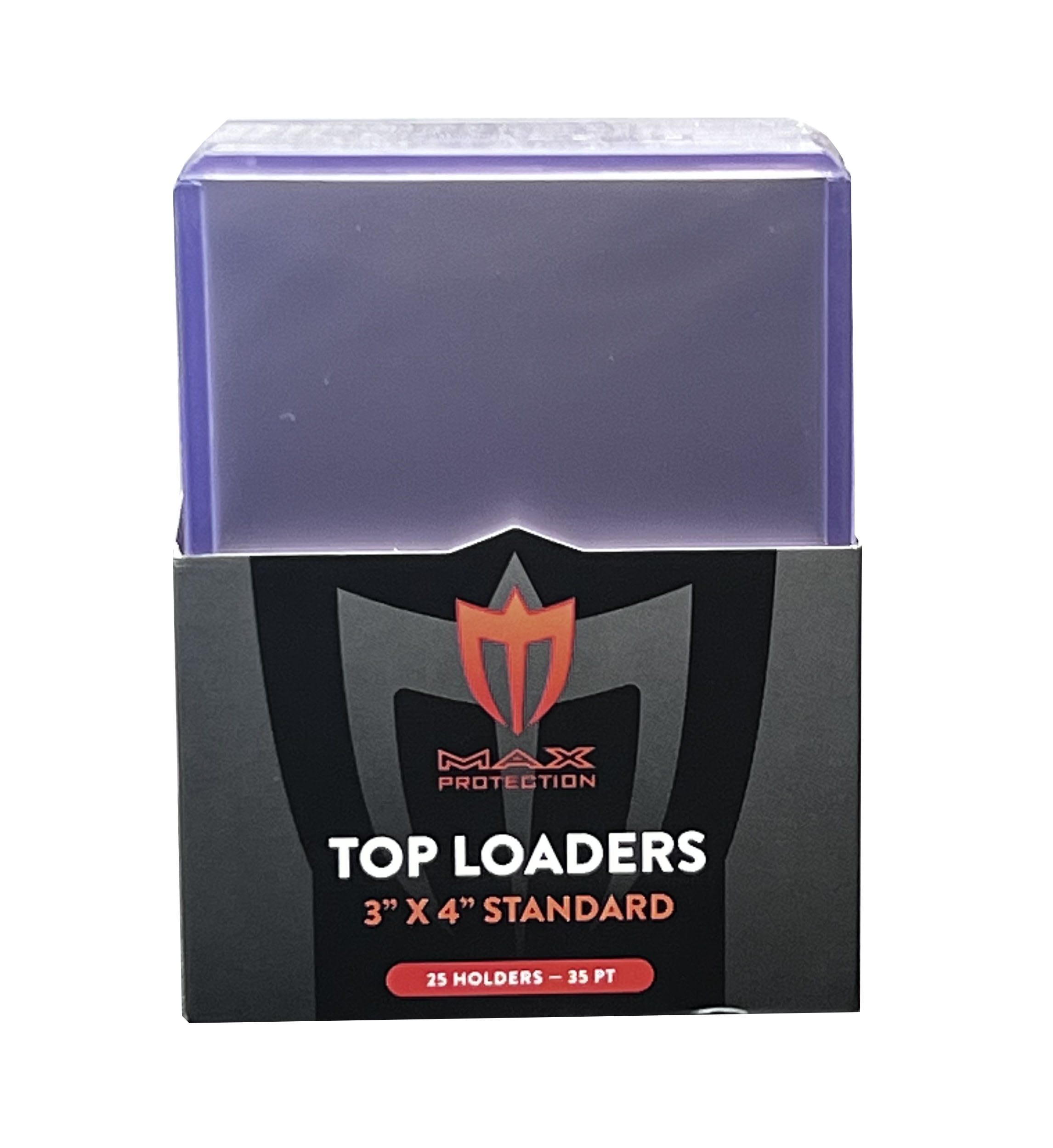 25ct Pack Max Protection 35pt Regular Size Trading Card Toploaders