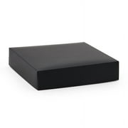 25ea - 10 X 10 Black Lux Fld-Up Gift Box Lid-Pkg by Paper Mart
