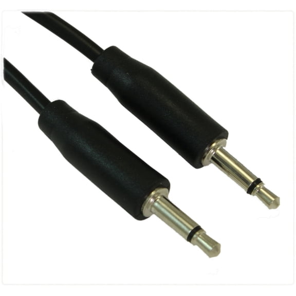 25ft 3.5mm SLIM MONO TS (2 conductor) Male to Male Audio Cable