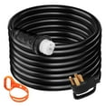 thumbnail image 1 of 25Ft 50 Amp Generator Cord STW 6/3+8/1, 125/250V 12500W Generator Power Cord N14-50P to CS6364 Twist Lock, RV Generator Adapter for Home Backup & Outdoor Use, 1 of 7