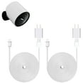 thumbnail image 1 of 25ft/7.6m Weatherproof Outdoor Charging Cable for SimpliSafe Outdoor Security Camera Only (2-Pack), 1 of 5