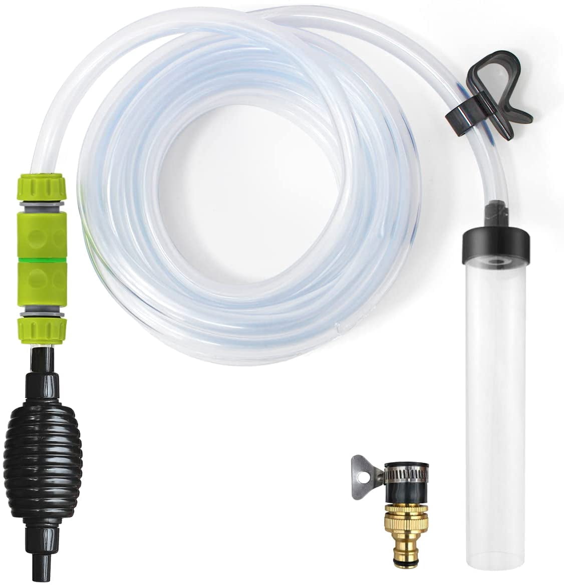 25ft Aquarium Vacuum Gravel Cleaner Fish Tank Cleaner Siphon Water ...
