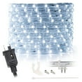 thumbnail image 1 of 25ft Cool White LED Rope Light, 288 LEDs Outdoor Waterproof - Connectable Accent Lighting for Patio, Backyard, Holiday Decor, 1 of 9