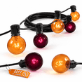 25ft G40 String Lights r Orange Purple Globe - Walmart.com