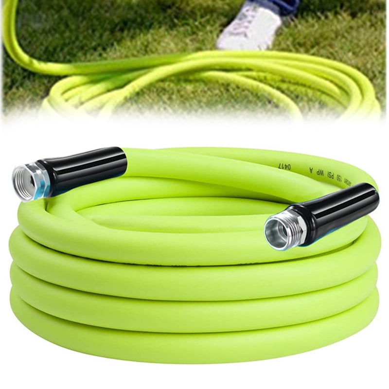25ft Garden Hose 5/8", 3/4" NPT, Lightweight All-Weather Water Hose, Durable and Flexible, Leak-Free Connections