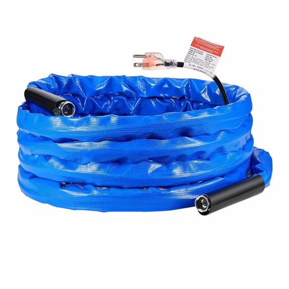 25ft Heated RV Water Hose -45F Antifreeze Hose, Drinking Water Safe, Winter RV Camping Accessories, Flexible Kink-Free Hose for Trailer & Car Washing