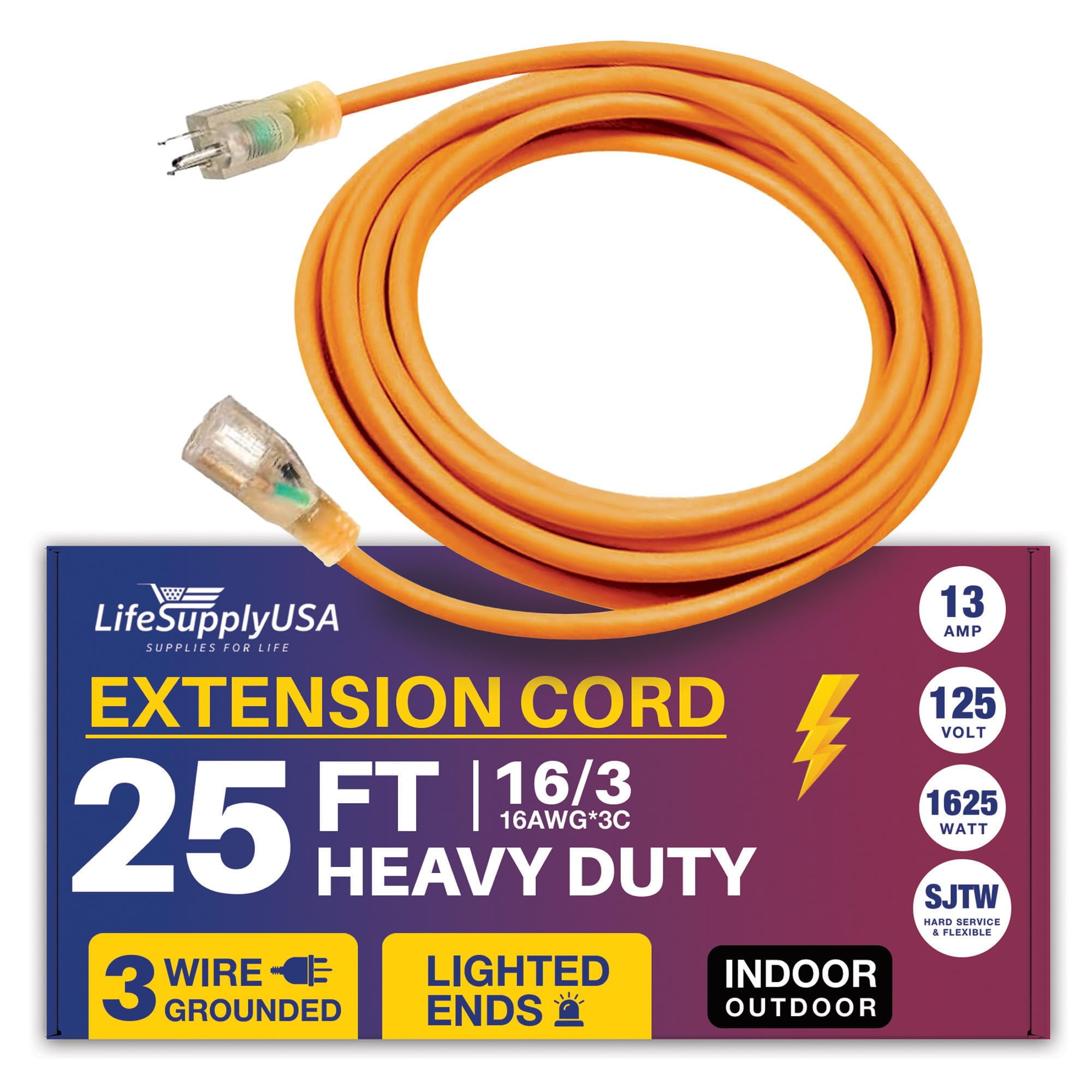 GearIT 50-Amp Extension Cord for RV and EV (10 ft) 4-Prong 250