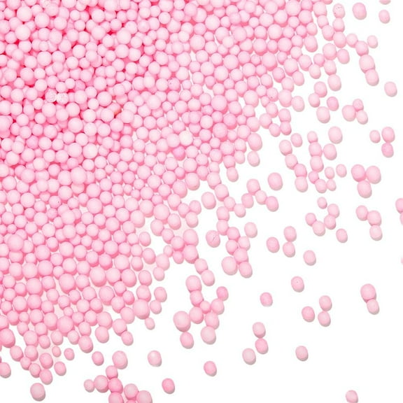 25g Small Craft Foam Balls Round for DIY Wedding Holiday Crafts Making Pink 2.5~3.5mm 20g