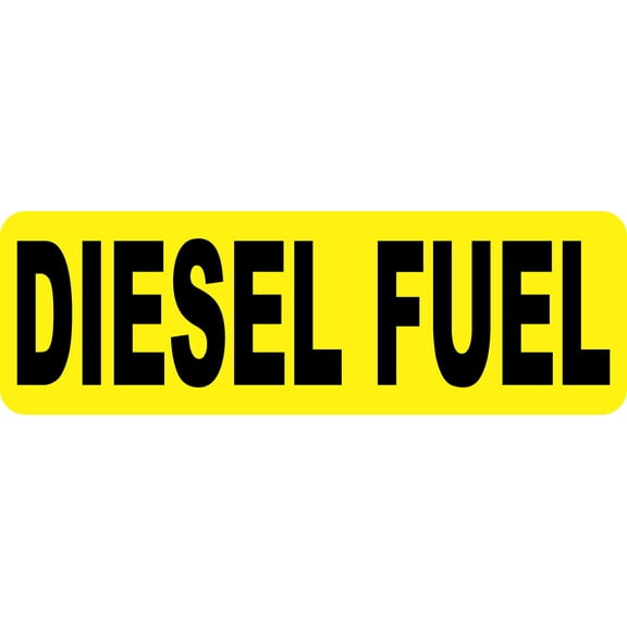 25in x 8in Diesel Fuel Sticker