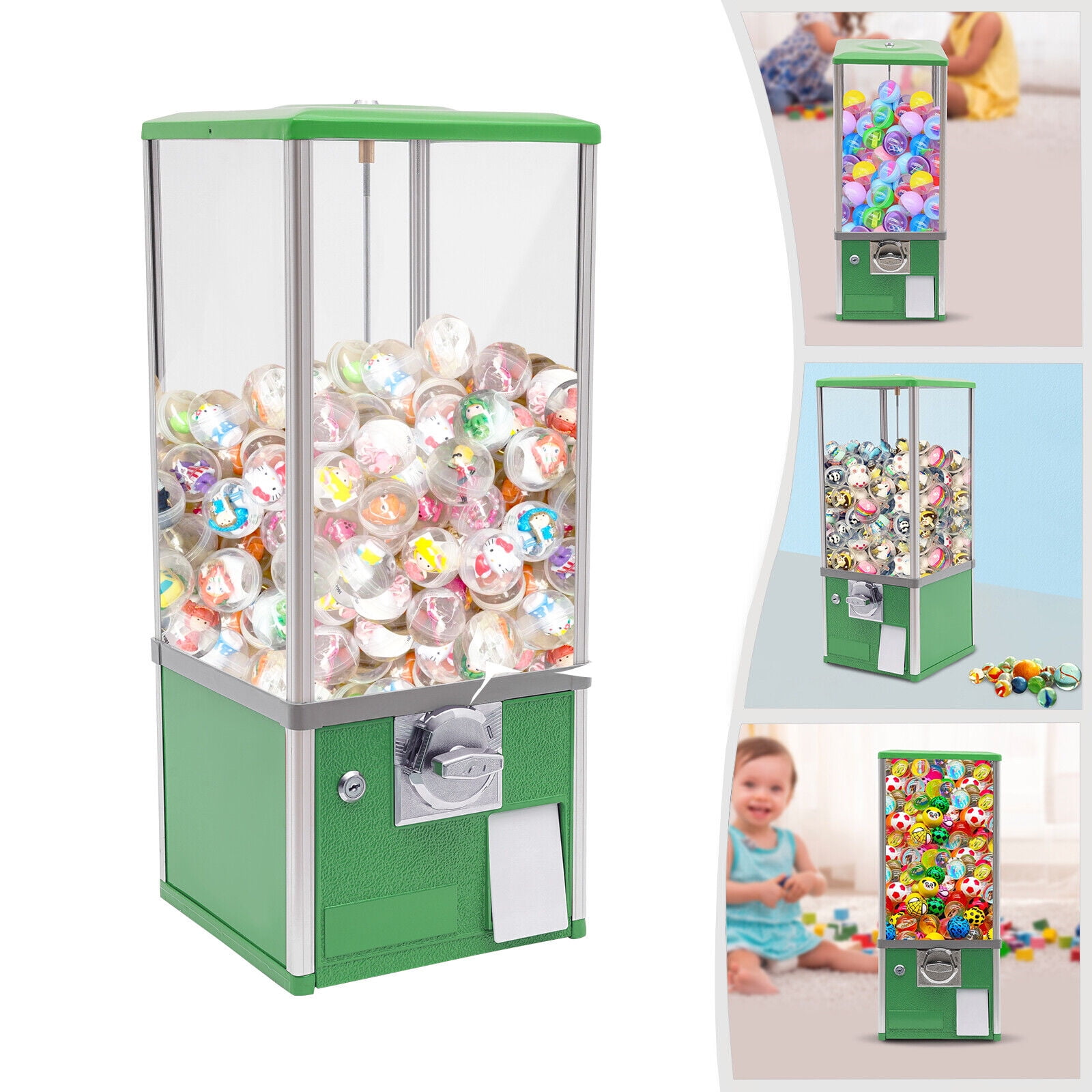 25inch Candy Vending Machine Prize Machine Gumball Vending Device Big Capsule