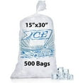 thumbnail image 1 of 25lb Metallocene Ice Bag - 15"x30" & (500 Bags) 2Mil Printed Ice Bag - Heavy-Duty Plastic Ice Bags - Convenient Bulk Pack for Ice Storage and More, 1 of 7